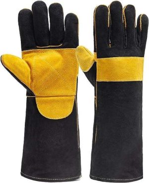 GUANTES DE CUERO PARA MANIPULACIÓN DE ANIMALES APUEBA DE MORDEDURAS