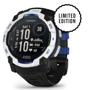 GPS INSTINCT 3 SOLAR 50MM BLANCO/NEGRO #010-02935-03 GARMIN