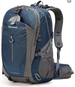 MOCHILA DE SENDERISMO DE 40 L, IMPERMEABLE, LIGERA, UNISEX, NEGRO SPEEDPARK