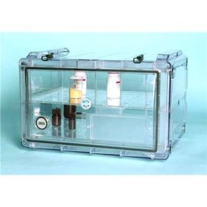 GABINETE DESECADOR, PERFIL HORIZONTAL, TRANSPARENTE, TAPAS AZULES 3744E58 THOMAS SCIENTIFIC