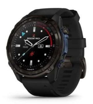GPS DESCENT MK3I BUCEO 51MM CARBON GRIS DLC TITANIO/SILICON NEGRO GARMIN #010-02752-10/13
