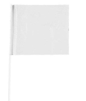 BANDERILLA BLANCA 5"X8"X36" PAQUETE 100 #33759 PRESCO