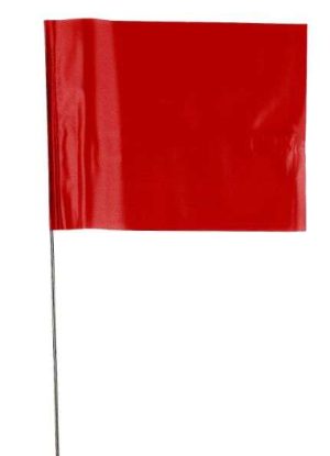 BANDERILLA ROJAS 5"X8"X36" PAQUETE 100 #33736 PRESCO