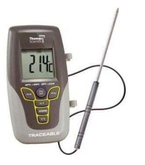 TERMOMETRO DIGITAL -50 A 300 ºC VARILLA ACERO INOX. 1230N27 THOMAS SCI