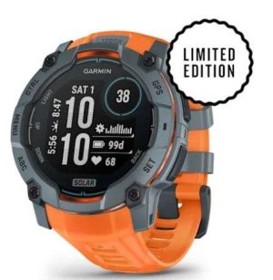 GPS INSTINCT 3 SOLAR 50MM GRIS/NARANJA #010-02935-01 GARMIN