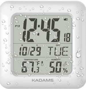 RELOJ DE PARED DIGITAL DE DUCHA DE BAÑO