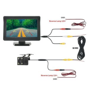 CAMARA RETROCESO CON MONITOR DE 4.3" #MJDOUD