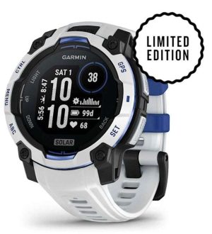 GPS INSTINCT 3 SOLAR 45MM BLANCO CON AZUL #010-02934-03 GARMIN