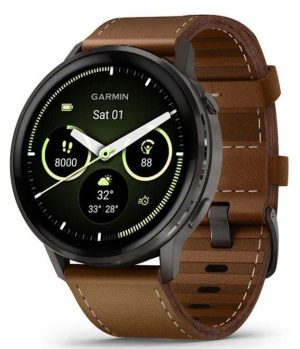 GPS VENU 4 45 MM NEGRO/FAJA CUERO #010-03014-03 GARMIN