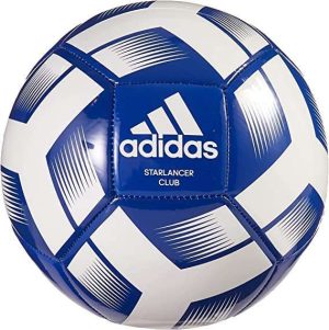 BALON DE FUTBOL ADIDAS STARLANCER V AZUL/BLANCO TAMAÑO 5