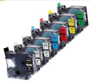 CINTA DYMO D1 PERM 1/2 BK/CLEAR 45010