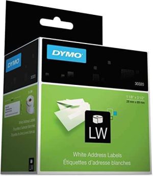 ETIQUETA DYMO 1 1/8 X 3 1/2 BLANCO #30320