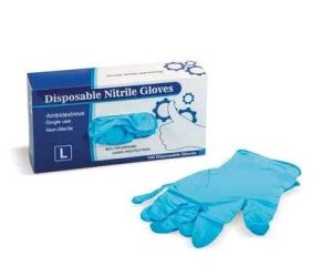 GUANTES DESECHABLES NITRILO CAJA 100UN TALLA L # 706337
