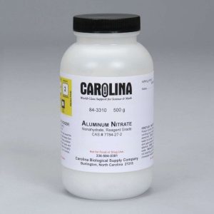 NITRATO DE ALUMINIO, NO HIDRATADO, GRADO REACTIVO, 500G 843310 CAROLINA BIOLOGICAL