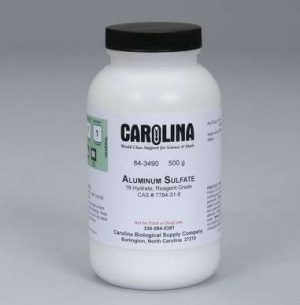 SULFATO DE ALUMINIO OCTADECAHIDRATO, GRADO REACTIVO, 500G 843490 CAROLINA BIOLOGICAL