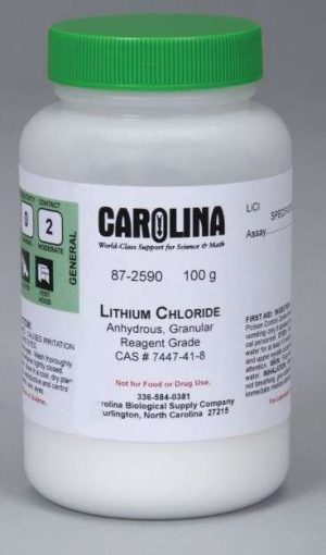 LITHIUM CHLORIDE REAGENT GRADE 100G 872590 CAROLI