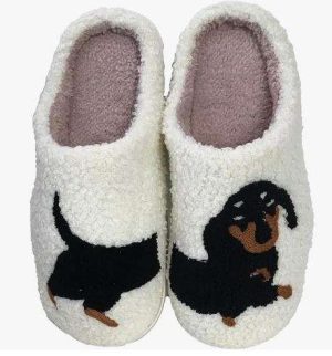 PANTUFLAS DE FELPA SUAVE DE SHERPA PARA MUJER, COLOR BLANCO