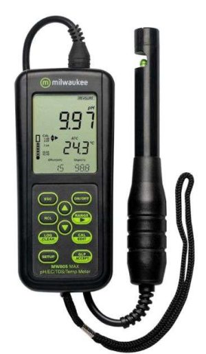 MEDIDOR 4 EN 1 PH/CE/TDS/TEMPERATURA MILWAUKEE MW805 MAX 76152