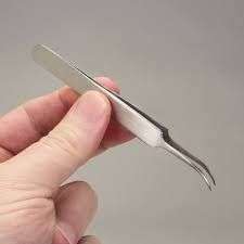 PINZA DE MICRODISECCION, ACERO INOXIDABLE, CURVA, 4-1/2 #624794 CAROLINA BIOLOGICAL.