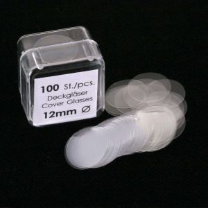 COBERTORES PARA GAFAS, 22 MM, GROSOR 0,13-0,17 MM 633095 CAROLINA BIOLOGICAL