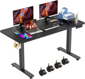 ESCRITORIO ELECTRICO AJUSTABLE 55X24X28" 4 ALTURAS WALKINGDESK ETSFI28