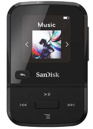 REPRODUCTOR MP3 CLIP SPORT GO 32GB SANDISK SDMX30-032G-G46K NEGRO