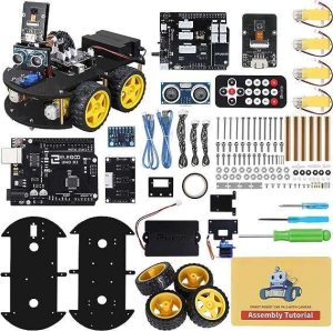 KIT DE PROYECTO DE AUTO ROBOT INTELIGENTE CON UNO R3 ELEGOO UNO #US-EL-KIT-012