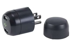 CARGADOR USB PARED DOBLE NEGRO PCHUSB3R RCA