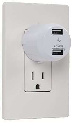 CARGADOR PORTATIL DUAL USB DE 2.1 AMPERIOS, CARGA RAPIDA Y FACIL PCHUSB3WHR RCA
