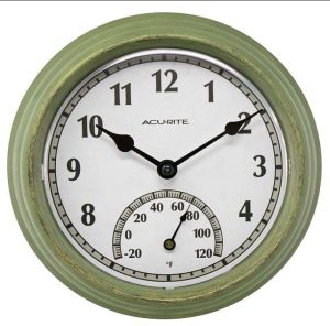 RELOJ / TERMOMETRO RUSTICO EXTERIORES 8.5" #02470 ACURITE