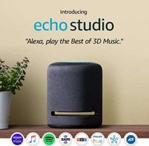 PARLANTE ECHO STUDIO - ALTAVOZ INTELIGENTE DE ALTA FIDELIDAD CON AUDIO 3D Y ALEXA - CR, CARBÌÒN
