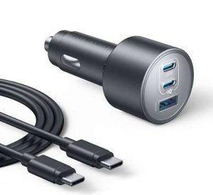 CARGADOR PARA CARRO USB-C ANKER 3 PUERTOS ULTRA COMPACTO