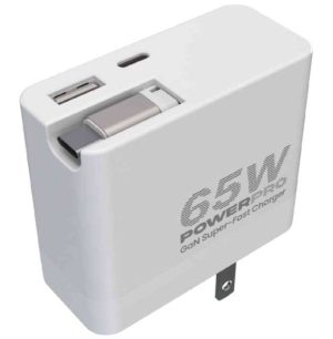 CARGADOR DE PARED USB-C 65W #PW5072WT UNNO TEKNO