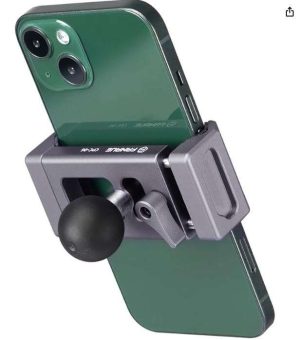 SOPORTE PARA TELÉFONO DE ALUMINIO FANAUE CON ADAPTADOR DE CABEZA ESFÉRICA, SOPORTE DE TELÉFONO PARA