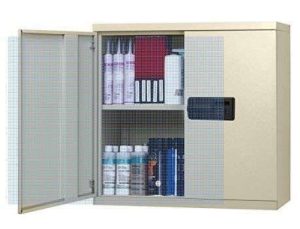 GABINETE METALICO CON LLAVE DIGITAL P/PARED 30"X30"X12" NEGRO 30161800