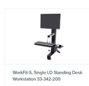 BASE MONITOR AJUSTABLE TRABAJO DE PIE WORKFIT-S ERGOTRON