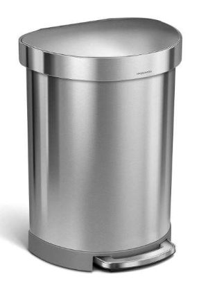 CUBO DE BASURA DE ACERO INOX 60L