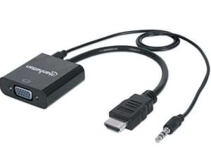 CONVERTIDOR HDMI A VGA M/H CON AUDIO 151559 MANHATTAN