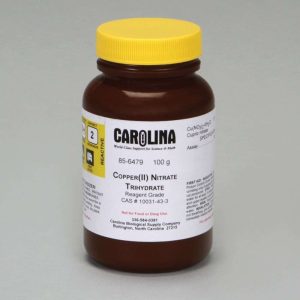 NITRATO DE COBRE (II), TRIHIDRATO, GRADO REACTIVO, 100G # 856479 CAROLINA BIOLOGICAL
