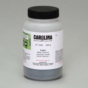 PERDIGONES DE PLOMO, GRADO DE LABORATORIO, 500G 871930 CAROLINA BIOLOGICAL