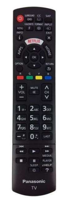 CONTROL REMOTO TV PANASONIC PEQ. 000822