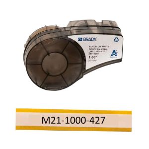 ETIQUETA VINIL AUTOLAMINADA BLANCA 1IN X 14FT BMP21