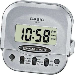 RELOJ DESPERTADOR CASIO PQ-30-8 GRIS