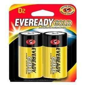 BATERIA D B/2 ALCALINA EVEREADY GOLD 92