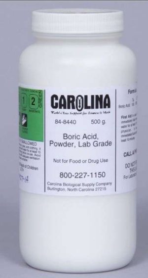 BORIC ACID, LABORATORY GRADE, 500 G