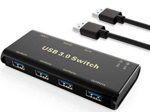 SWITCH KVM 4 PUERTOS ALEWE USB-3.0-AB03L