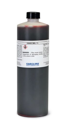 CONGO RED GRADO LABORATORIO 1% 500ML #855365 CAROLINA BIOLOGICAL